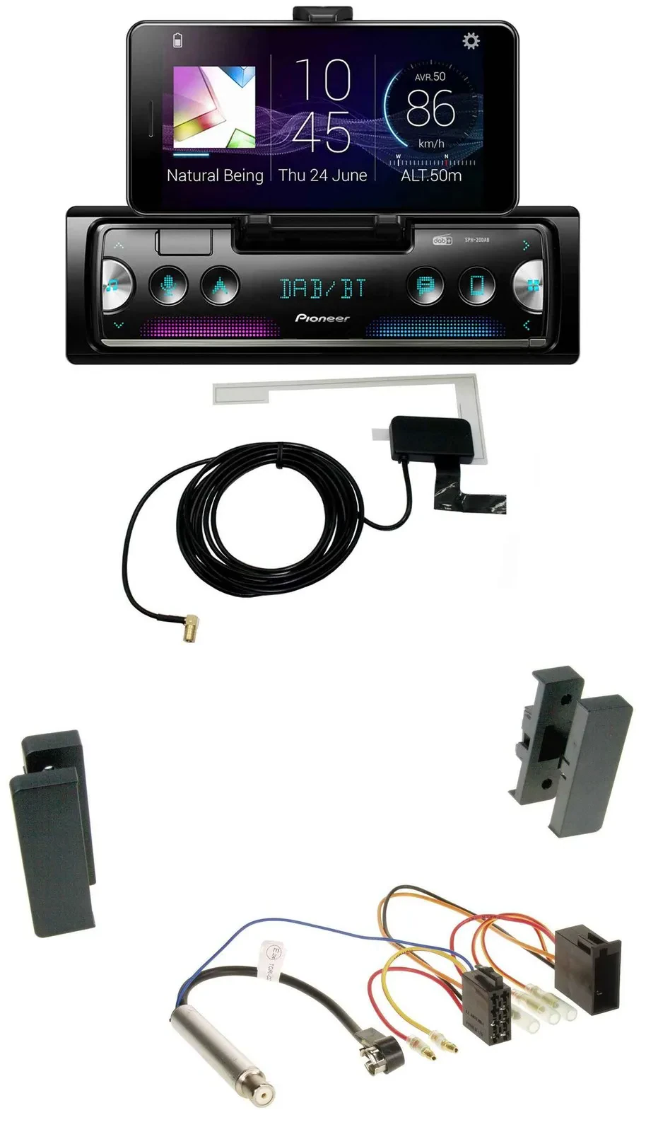 Pioneer DAB Bluetooth MP3 USB Autoradio für Seat Leon, Toledo (1998-2006)