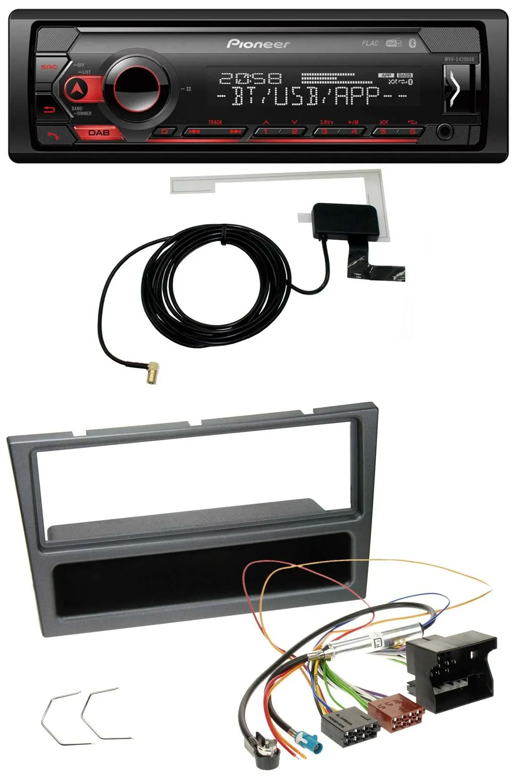 Pioneer DAB USB MP3 Bluetooth Autoradio für Opel Corsa C Meriva Vectra C Signum