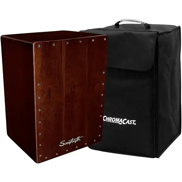 Кахон Sawtooth Chocolate Brown String Cajon With Bass Port Large With Bag