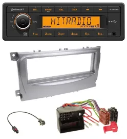 Continental 1DIN USB AUX MP3 Autoradio für Ford S-Max Mondeo 07-14 silber