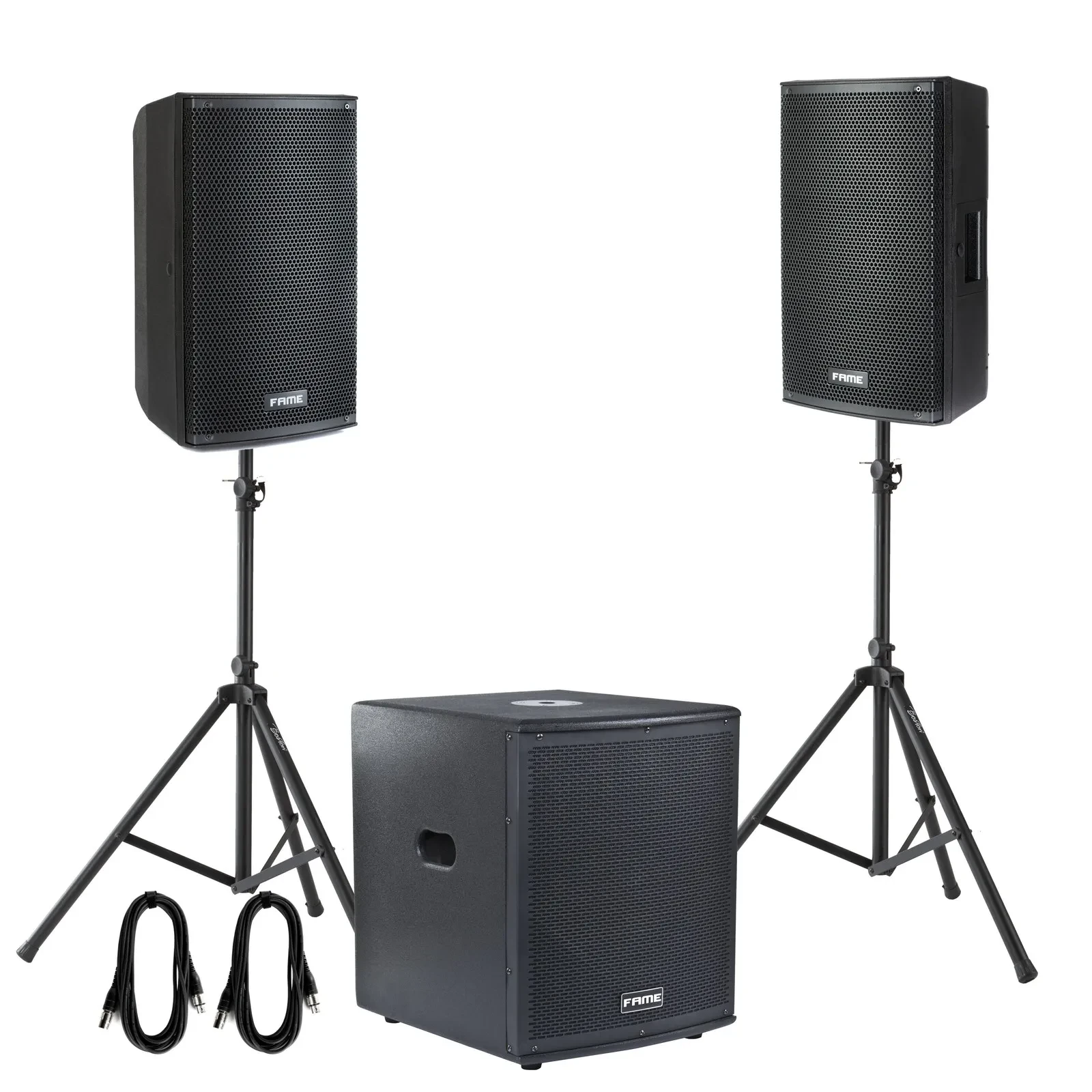 Audio Challenger DSP Party 1, Aktives PA Set, 10" Top, 12" Sub, 450W, 101-300W