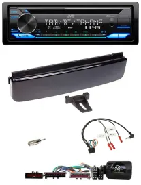 JVC Bluetooth Lenkrad USB DAB CD Autoradio für Ford Mondeo Focus piano-schwarz