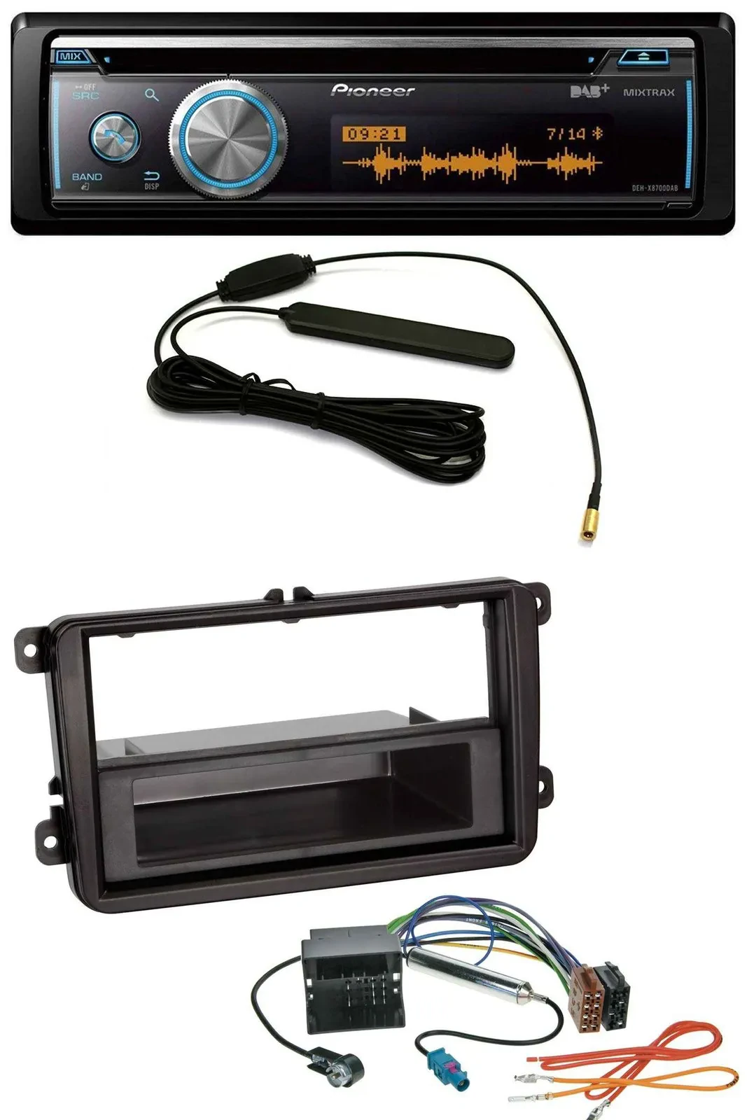 Pioneer CD USB Bluetooth DAB MP3 Autoradio für VW Transporter T5 T6 Caravelle Mu