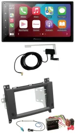 Pioneer USB Bluetooth DAB MP3 2DIN Autoradio für Mercedes Vito Viano 06-14 Rubbe