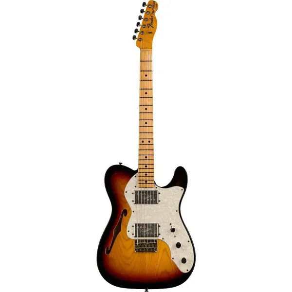 Электрогитара полуакустическая Fender Custom Shop Limited Edition 70s Tele Thinline Journeyman Relic Bleached Sunburst