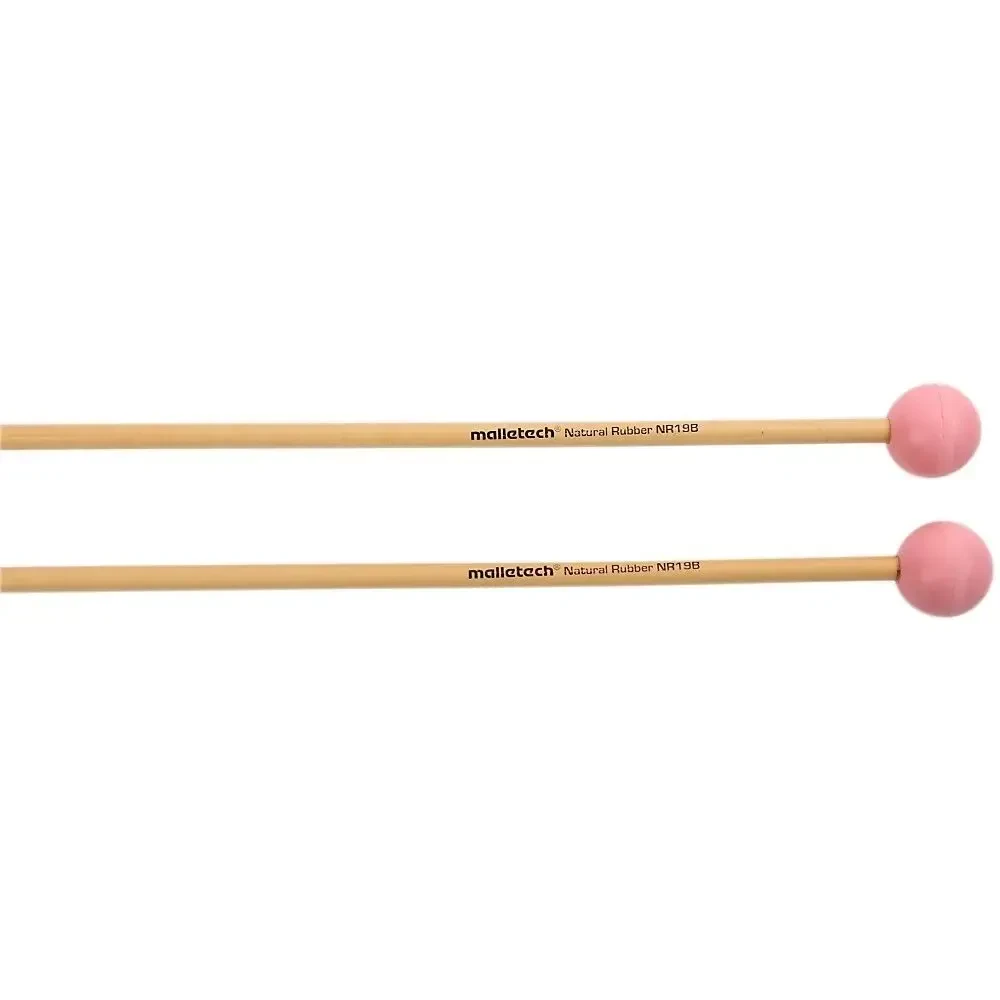 Маллеты для глюкофона Malletech Natural Rubber Birch Mallet Pink