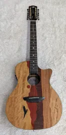 Luna Guitars Luna Vista Eagle 12 String  Tropical Wood Acoustic Electric Guitar w/Hard Case
