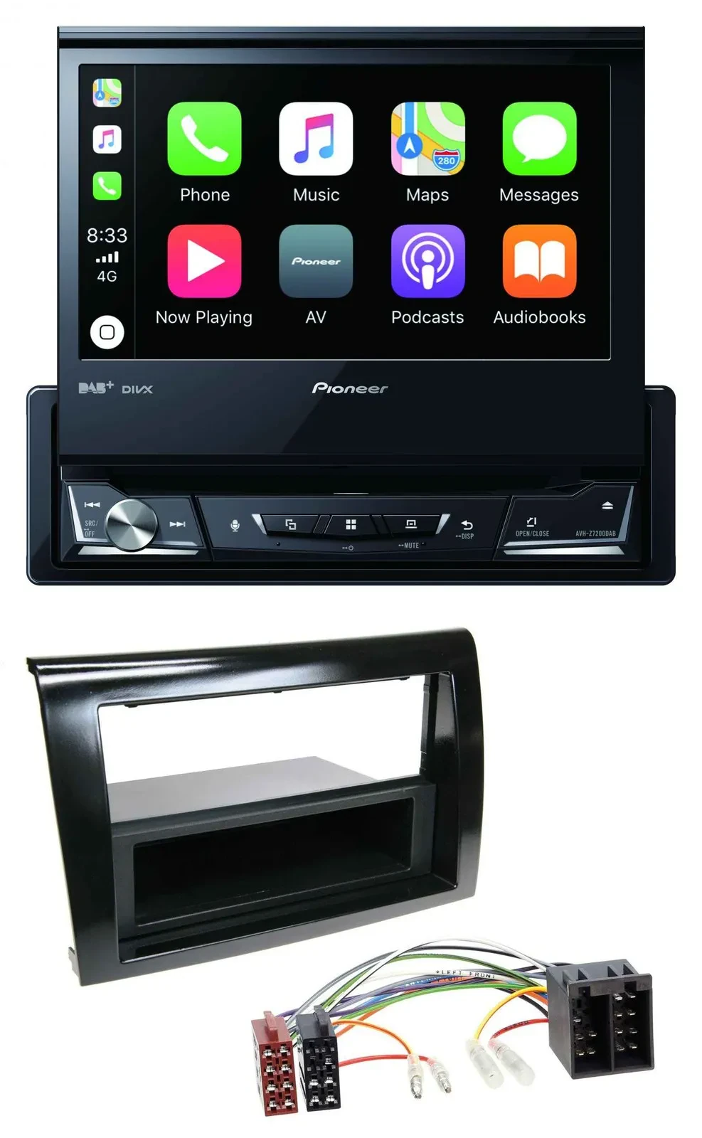 Pioneer DVD Bluetooth DAB USB MP3 Autoradio für Fiat Bravo (ab 2007)