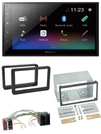 Pioneer USB Bluetooth DAB 2DIN MP3 Autoradio für Alfa Romeo 159 Spider Brera ab
