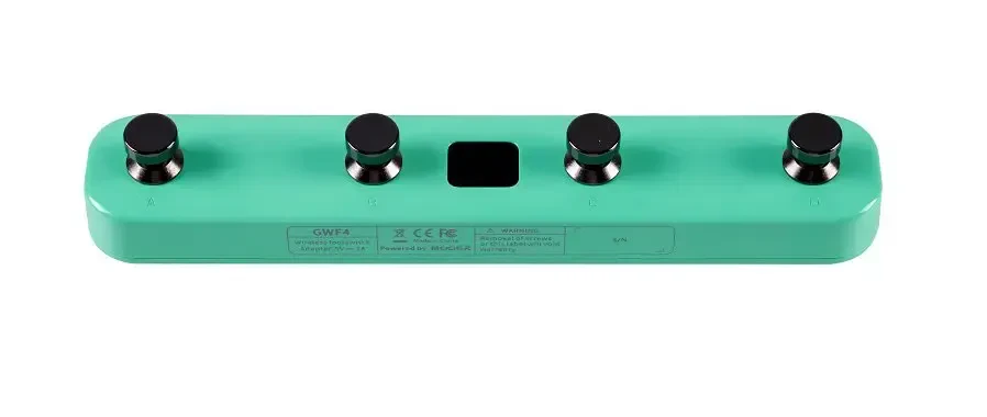 Беспроводной футсвитч для гитар GTRS Mooer GWF4 GR 4 кнопки Surf Green