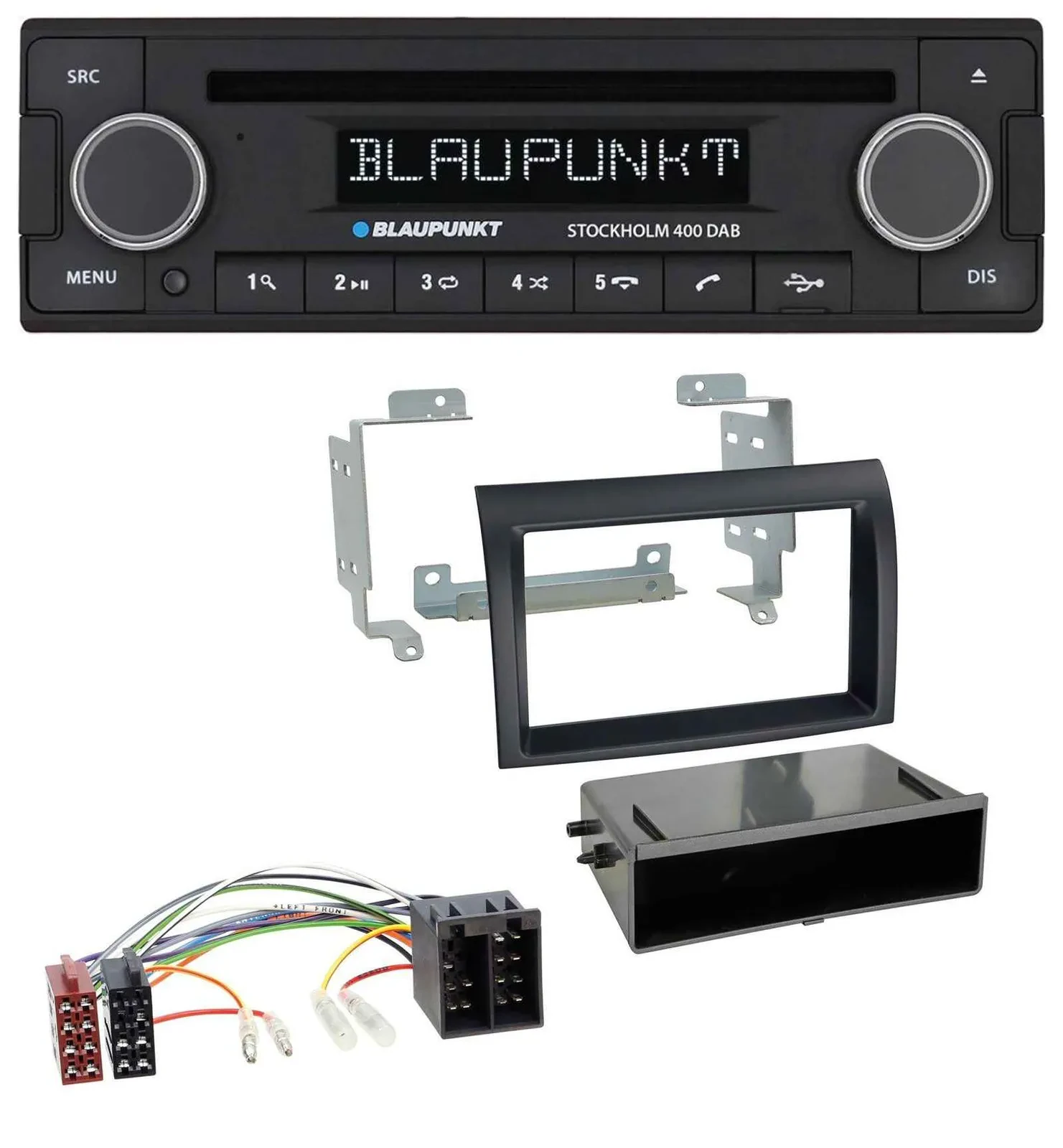 Blaupunkt MP3 Bluetooth DAB CD USB Autoradio für Fiat Ducato (2006-2010) schwarz