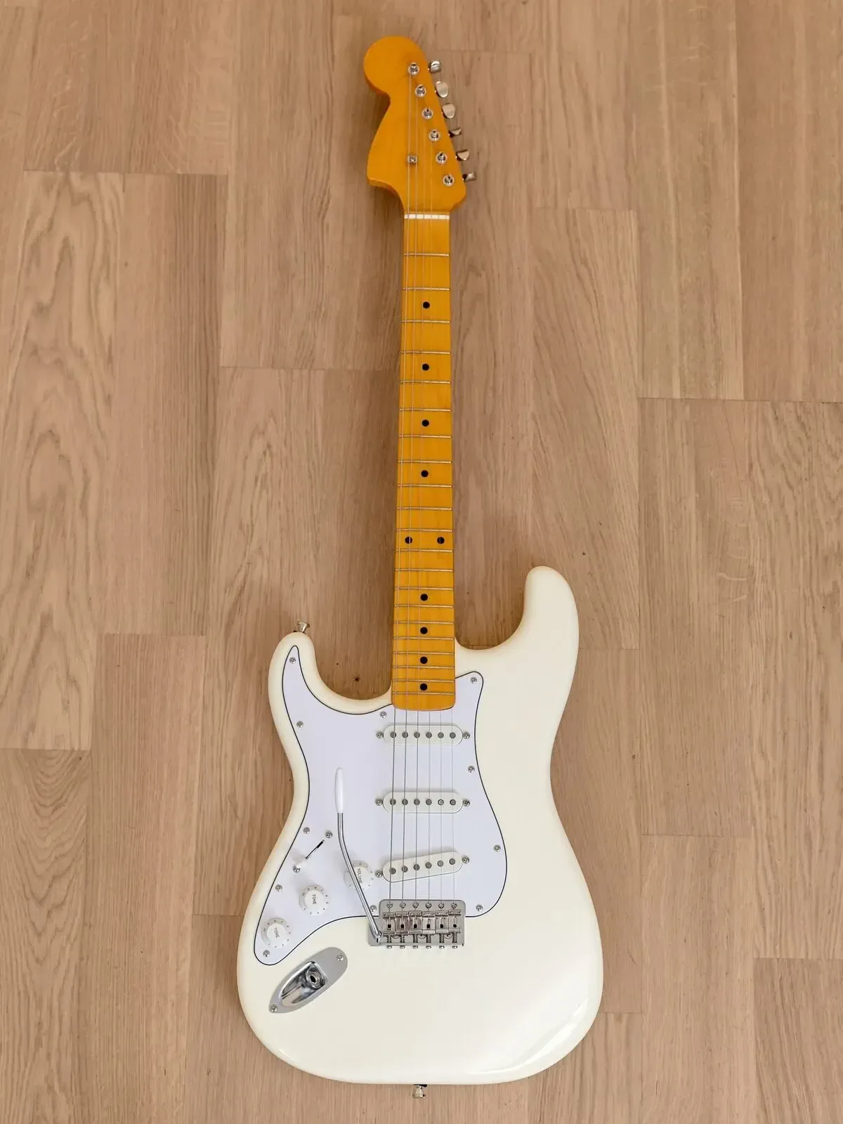 Электрогитара Edwards E-SE-125M Reverse Body Strat Olympic White Japan 2015
