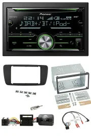 Pioneer Bluetooth Lenkrad DAB 2DIN USB CD Autoradio für Seat Ibiza ab 08 nitschw