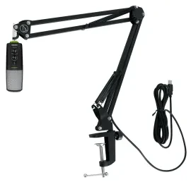 Mackie Chromium USB Recording Mic Streaming Microphone+Audio Technica Boom Arm