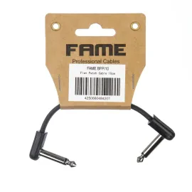 Патч-кабель инструментальный Fame Audio GIT0049333-000 Black 0.1 м