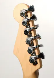 Hipshot CHROME 6-InLine Grip-Lock Open-Gear Non-Staggered Locking Guitar Tuners