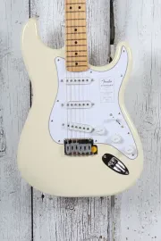 Fender Standard Stratocaster Electric Guitar Olympic White Finish
