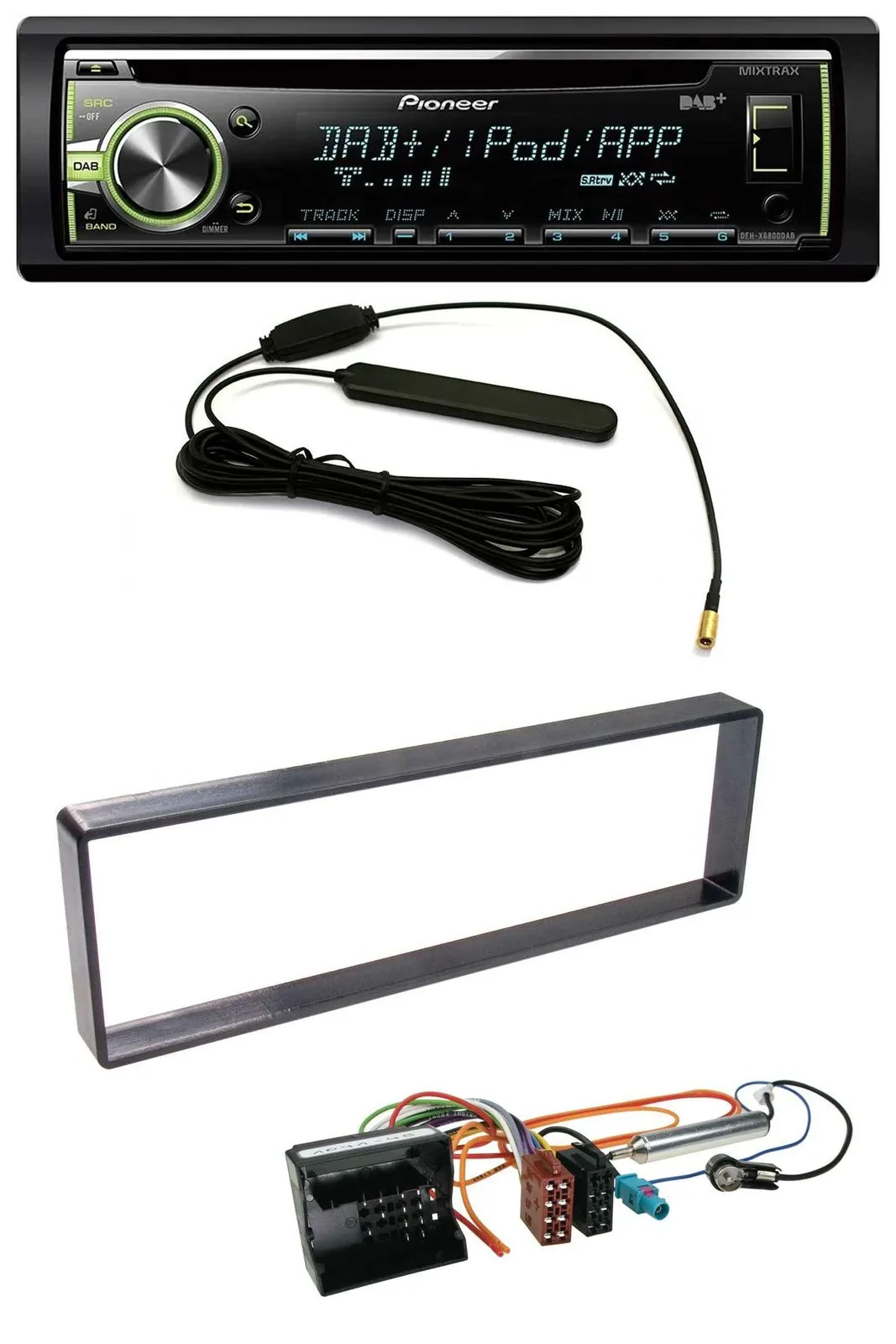 Pioneer MP3 USB CD DAB AUX Autoradio für Citroen C4