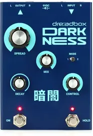 Педаль эффектов для электрогитары Dreadbox Darkness Stereo Reverb Effect Pedal