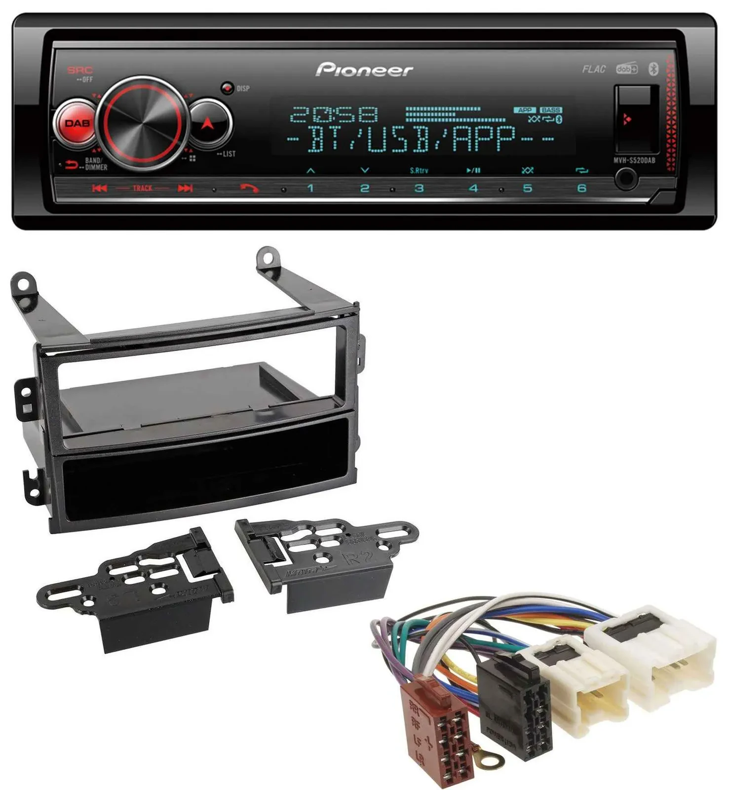 Автомагнитола Pioneer Bluetooth USB MP3 DAB для Nissan 350Z Roadster 2003–2005