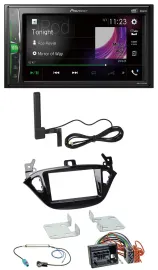 Автомагнитола Pioneer 2-DIN, DAB, Bluetooth, MP3, AUX для Opel Adam (с 2013) и Corsa E (с 2015)