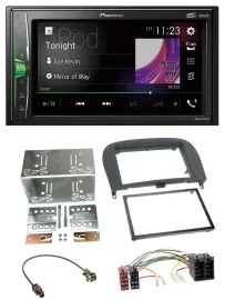 Pioneer 2DIN MP3 DAB USB Bluetooth Autoradio für Mercedes SL-Klasse 2001-2011 R2