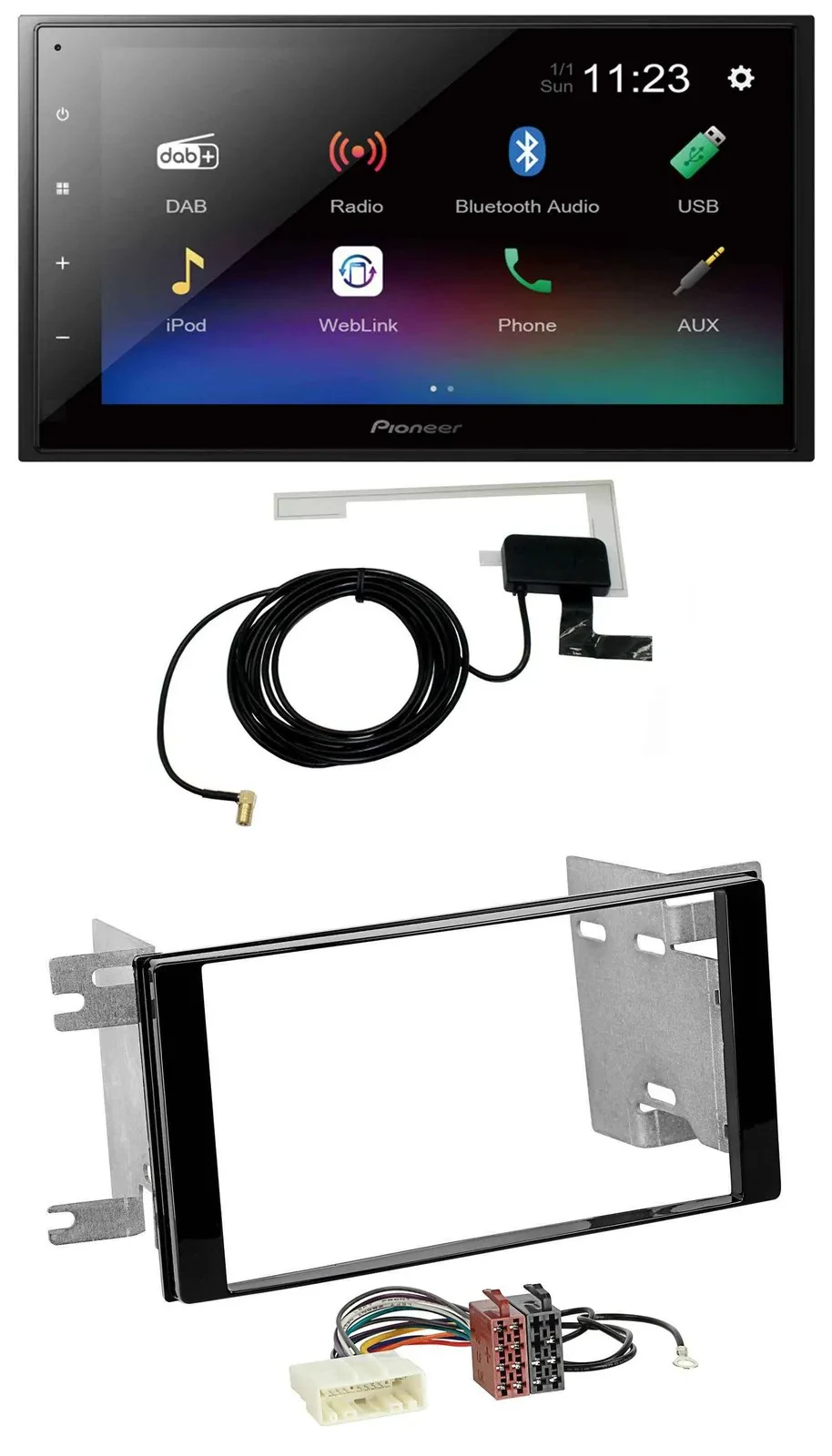 Pioneer DAB MP3 Bluetooth 2DIN USB Autoradio für Subaru Impreza Forester 07-12