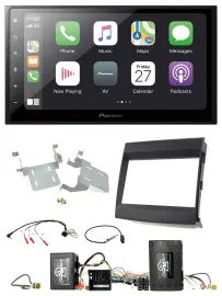 Pioneer Lenkrad Bluetooth DAB 2DIN USB Autoradio für Porsche Cayenne Soundsystem