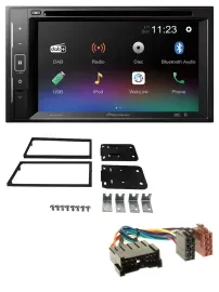 Pioneer Bluetooth MP3 USB 2DIN DAB DVD Autoradio für Kia Carens II 2002-2006