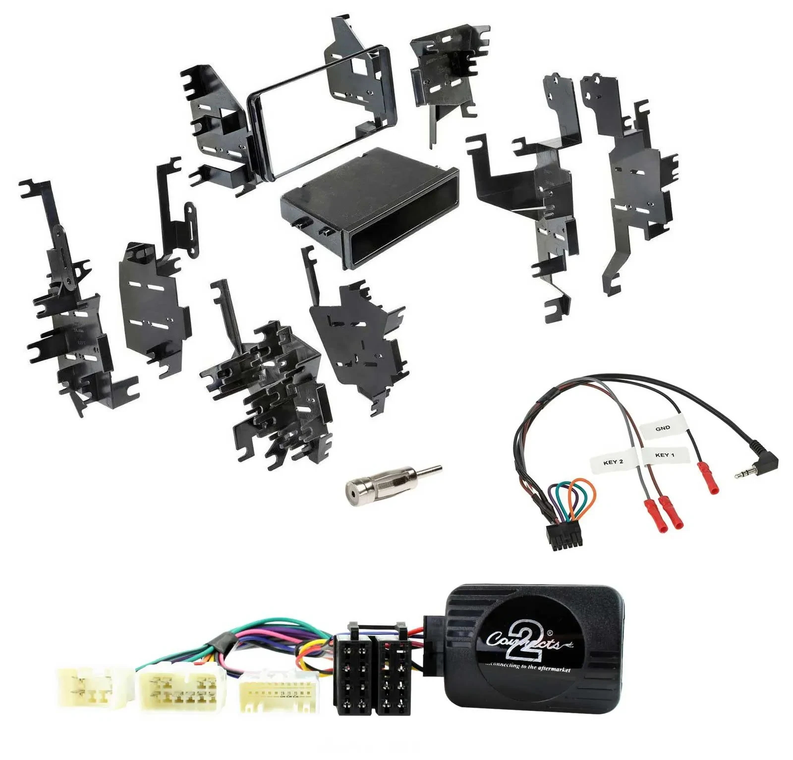 Einbauset Lenkradadapter DIN Autoradio für Toyota Yaris 2007-2012