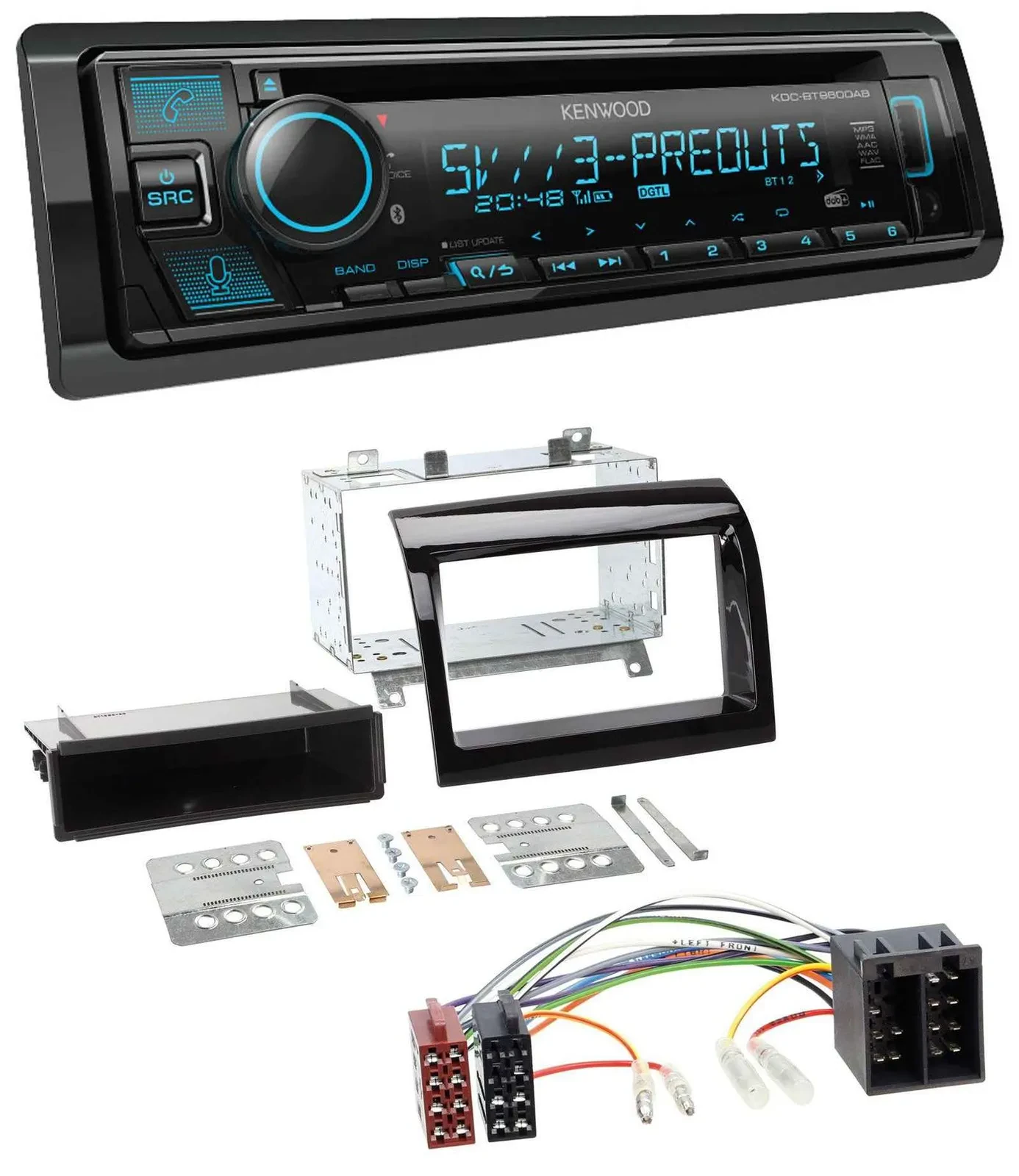 Kenwood Bluetooth USB CD MP3 DAB Autoradio für Peugeot Boxer Citroen Jumper Fiat