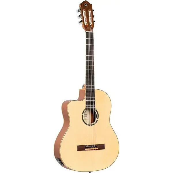Классическая гитара с подключением Ortega Family RCE125SN-L Left-Handed Thinline Natural Matte