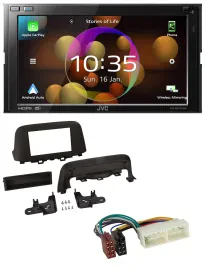 JVC DAB MP3 2DIN Bluetooth USB Autoradio für Hyundai Kona (ab 2018)
