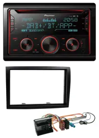 Pioneer 2DIN DAB MP3 Bluetooth USB CD Autoradio für Citroen Jumper 06-11 schwarz