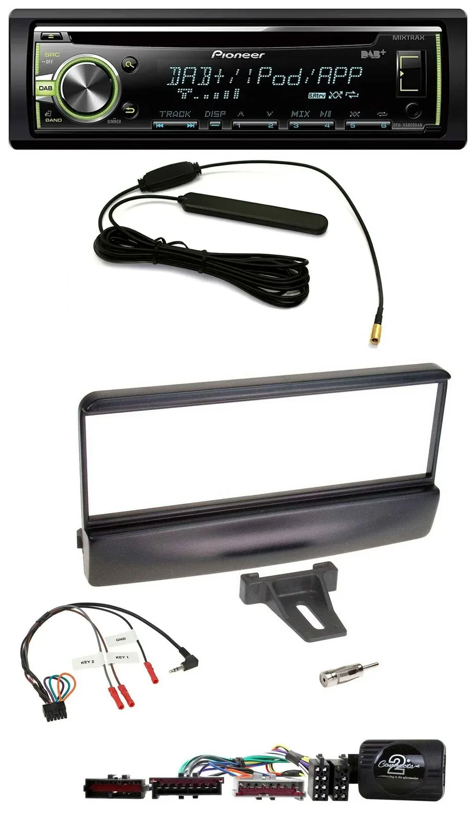 Автомагнитола для Ford Mondeo 2000–2002 Pioneer MP3 USB CD DAB черная