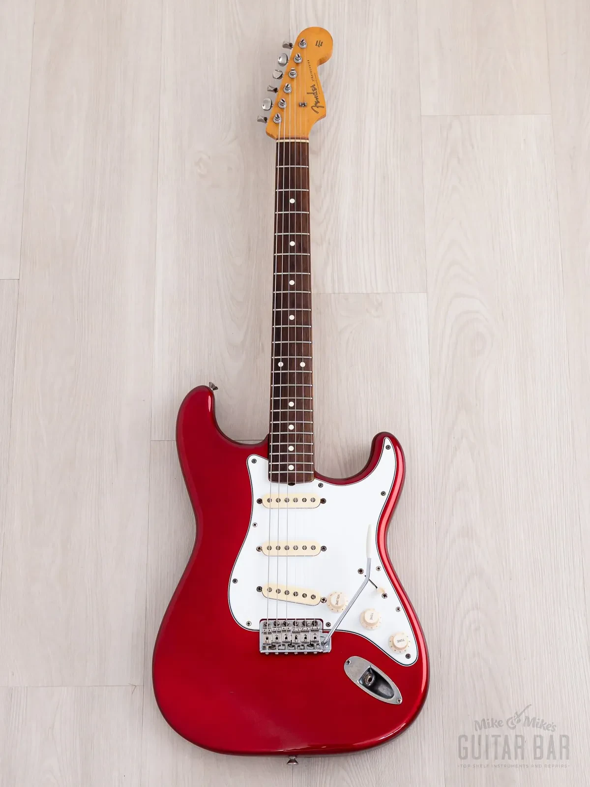 Электрогитара Fender Stratocaster 1962 Vintage Reissue ST62-65 SSS Candy Apple Red w/gigbag Japan 1983