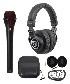 SE Electronics V7 ENG Dynamic Microphone Vocal Podcasting Mic+Headphones