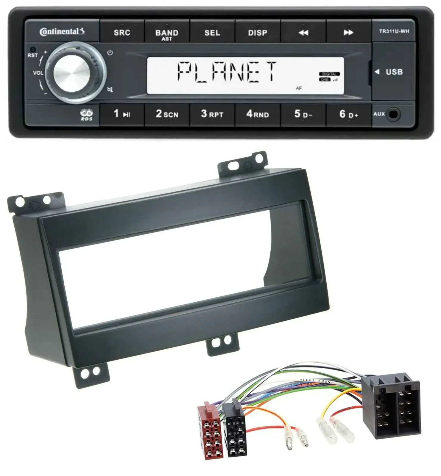 Continental USB MP3 AUX 1DIN Autoradio für Kia Ceed (2007-2009)