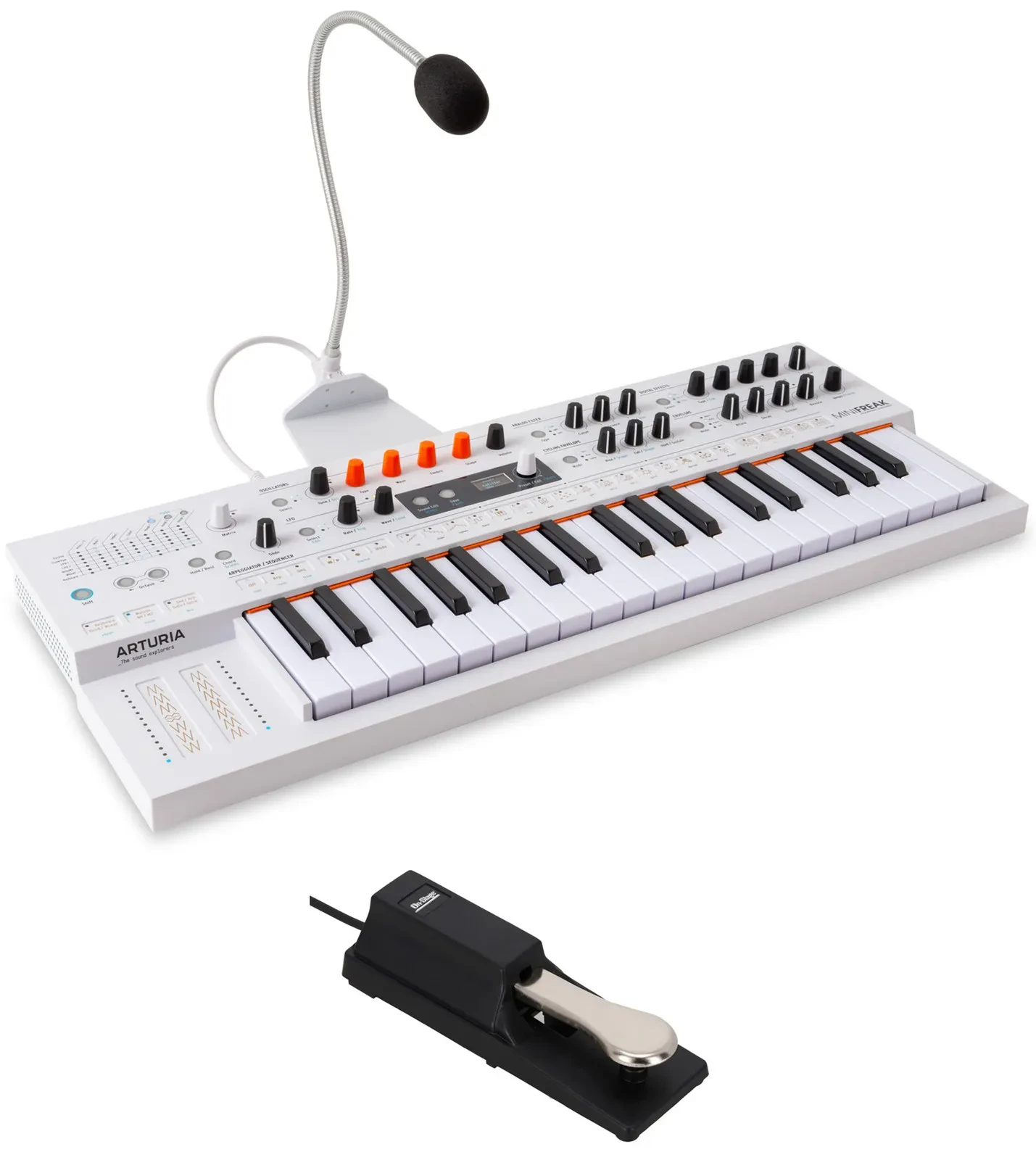 Arturia MiniFreak Vocoder Algorithmic Synthesizer, Polyphonic Hybrid+Pedal
