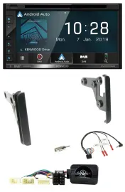 Автомагнитола Kenwood 2DIN с навигацией, DAB, TMC, USB, Bluetooth, совместимая с Toyota Yaris 2007–2010