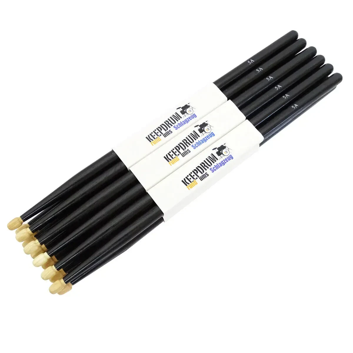 Барабанные палочки keepdrum 5A Black Hickory (6 пар)