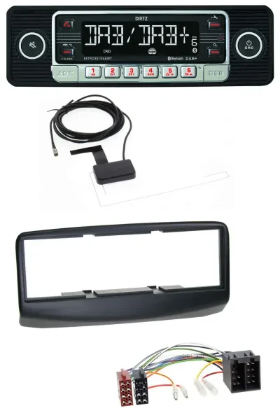 Dietz DAB Bluetooth USB MP3 Autoradio für Fiat Multipla 186 Facelift 2006-2010
