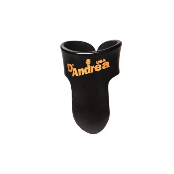 D'Andrea Black Guitar Finger Picks, MEDIUM, 12-Pieces