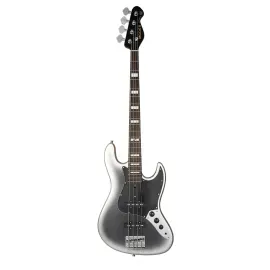 MOOER MBJ412 Electric Bass Guitar Dark Silver