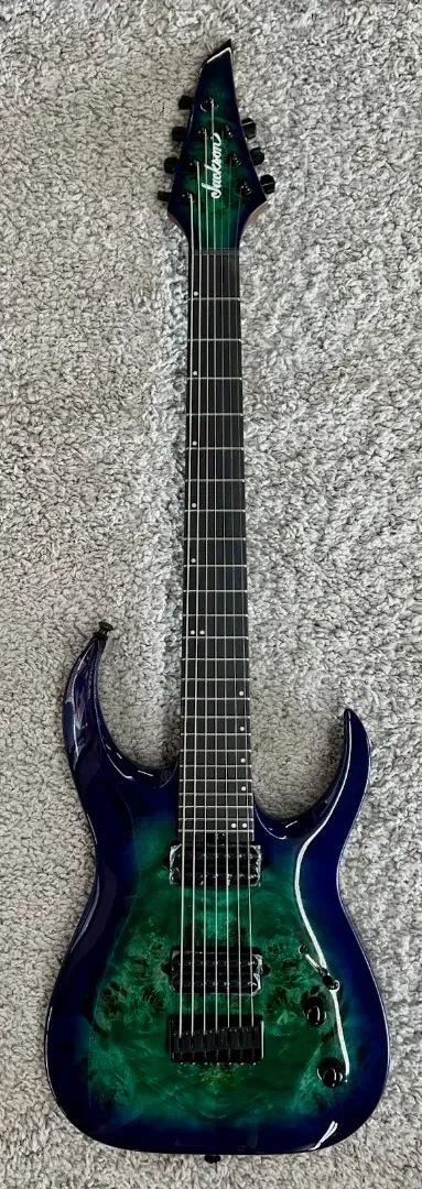 Электрогитара Jackson Pro Series Signature Misha Mansoor Juggernaut HT7P 7-струнная Chlorine Burst