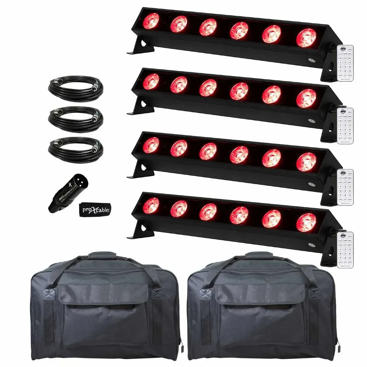 Светодиодный прибор American DJ UBL6H с аксессуарами (4 штуки)