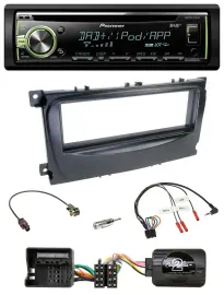 Pioneer DAB USB MP3 Lenkrad CD Autoradio für Ford S-Max Mondeo 07-14 schwarz