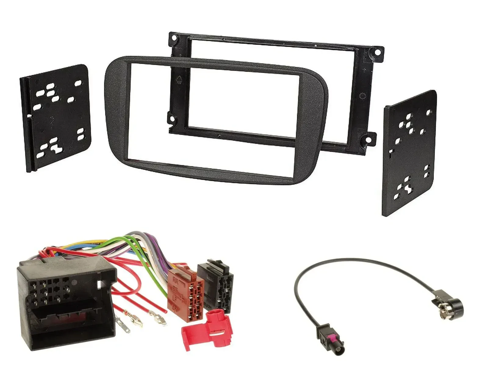 Radioeinbauset Doppel DIN Autoradio für Ford S-Max ab 2007 Mondeo schwarz