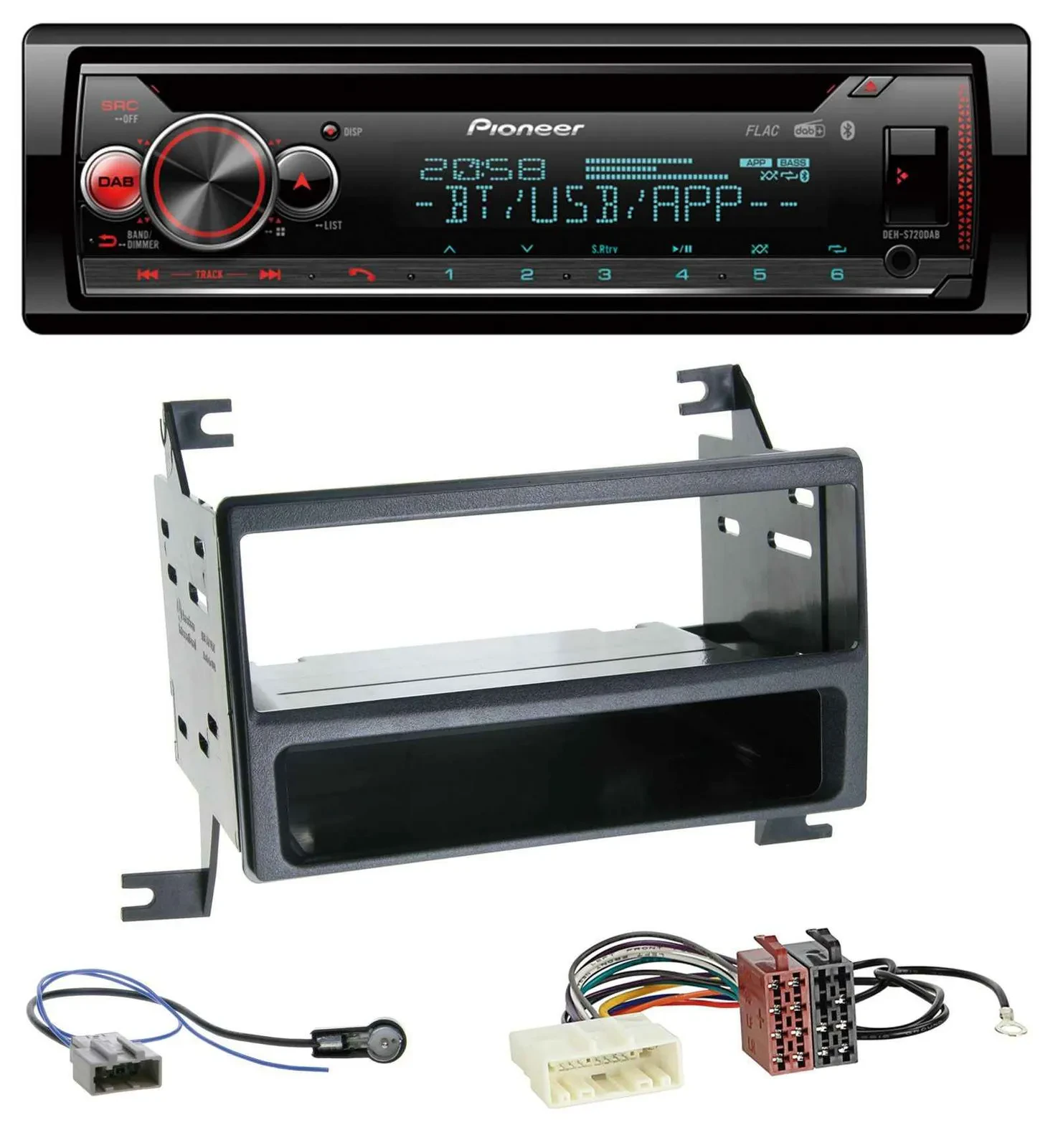 Автомагнитола для Nissan Juke (J15, 2010–2014) Pioneer MP3, DAB, CD, Bluetooth, USB