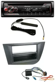 Pioneer CD USB AUX DAB MP3 Autoradio für Seat Leon (ab 05) - schwarz